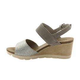 Sandali Caprice scarpe da donna 28701 grigio 2