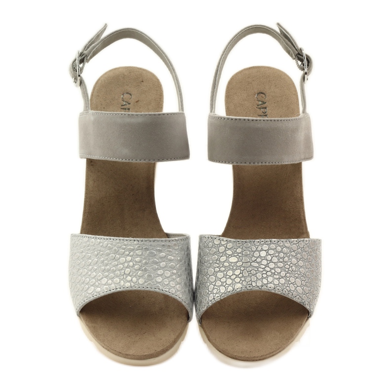 Sandali Caprice scarpe da donna 28701 grigio 4