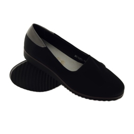 M.Daszyński Scarpe da donna in lycra Daszyński 1625 nero 3