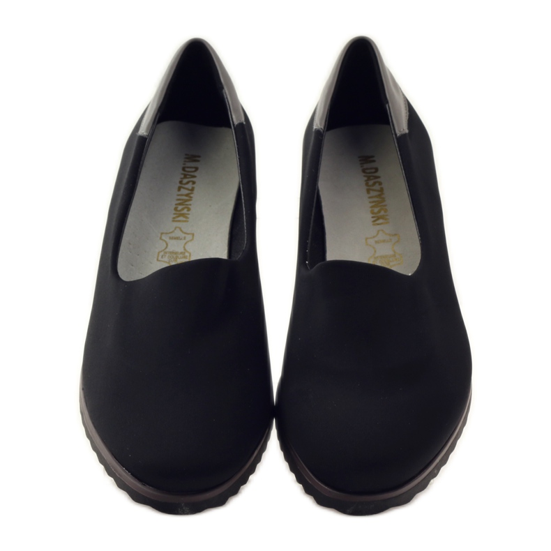 M.Daszyński Scarpe da donna in lycra Daszyński 1625 nero 4