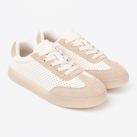 Sergio Leone Sneaker da donna Openwork Light Beige 2