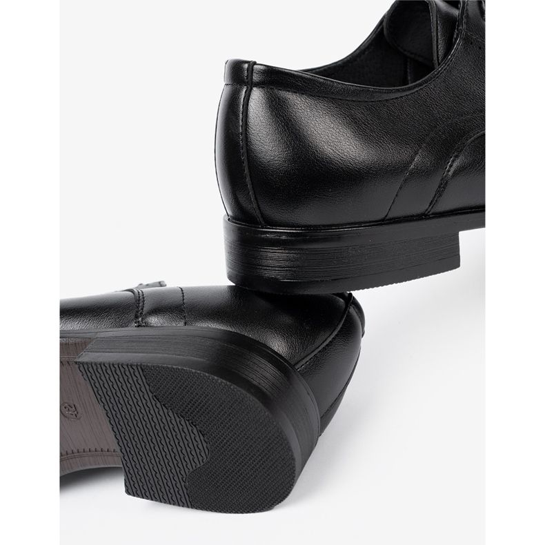 Shelvt Eleganti scarpe da uomo in classico nero e gloss 1