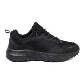 Shelvt Sneaker nere con una tomaia da uomo tessile da uomo nero 2