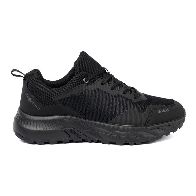 Shelvt Sneaker nere con una tomaia da uomo tessile da uomo nero 2