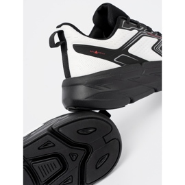 Shelvt Comotti scarpe sportive bianche e nere con struttura a rete McArthur 2