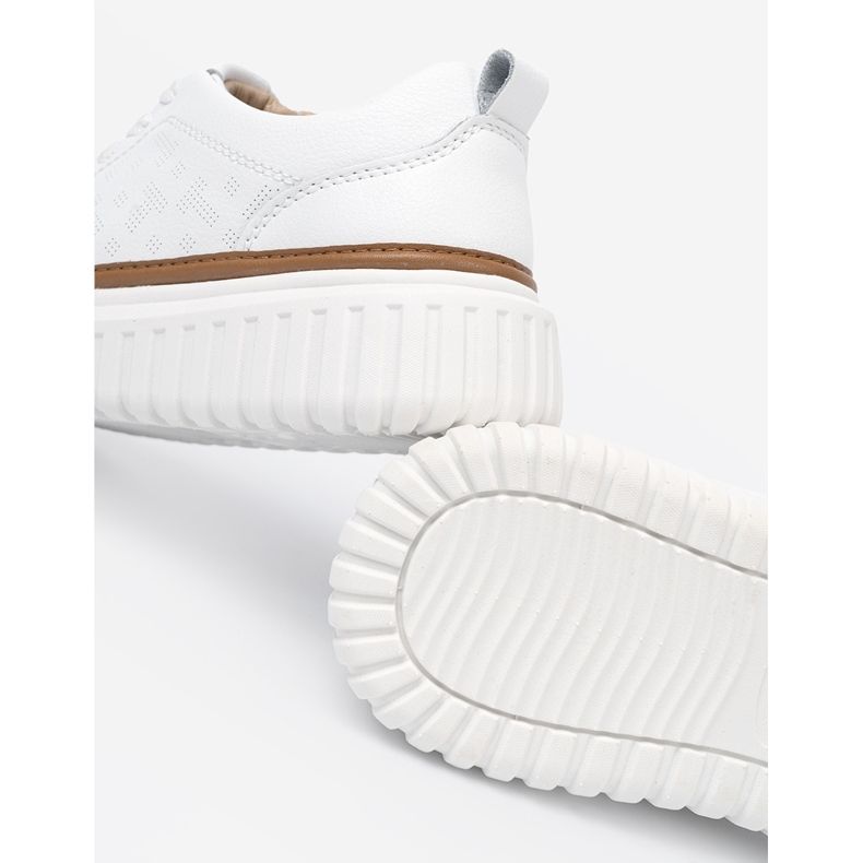 Sneaker bianche in pelle Sergio Leone Platform bianca 1