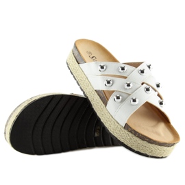 Ciabatte espadrillas bianche CK22P bianche bianco 1