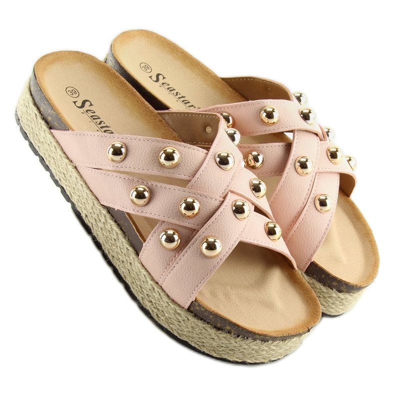 Ciabatte espadrillas rosa CK22P rosa 2