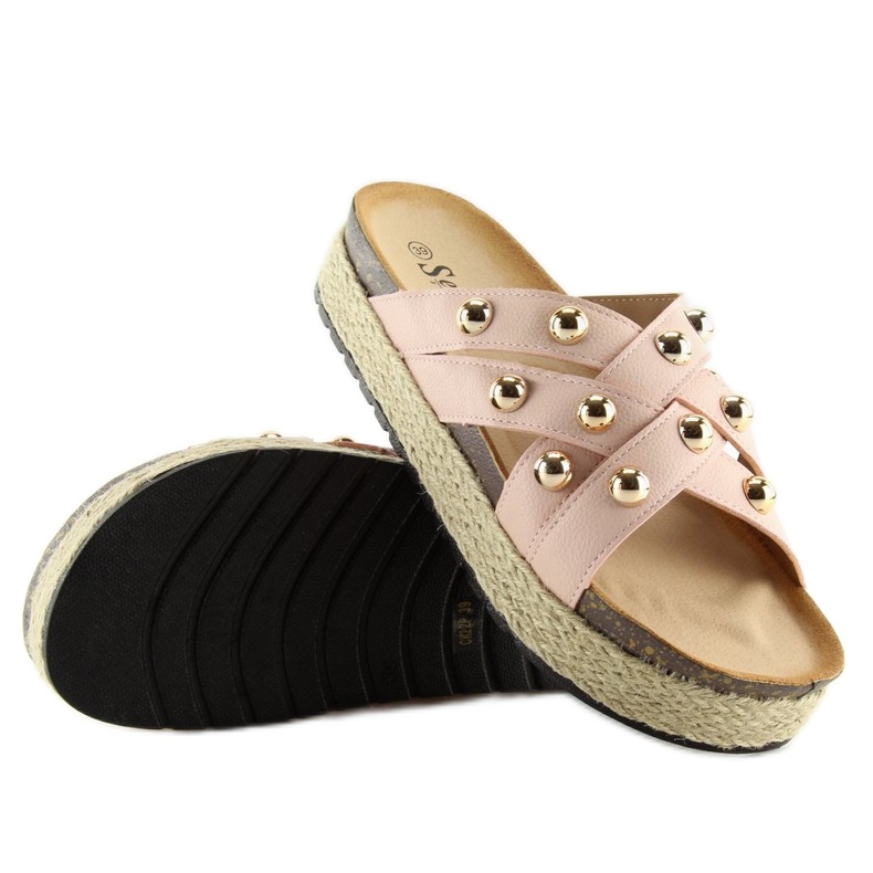 Ciabatte espadrillas rosa CK22P rosa 1