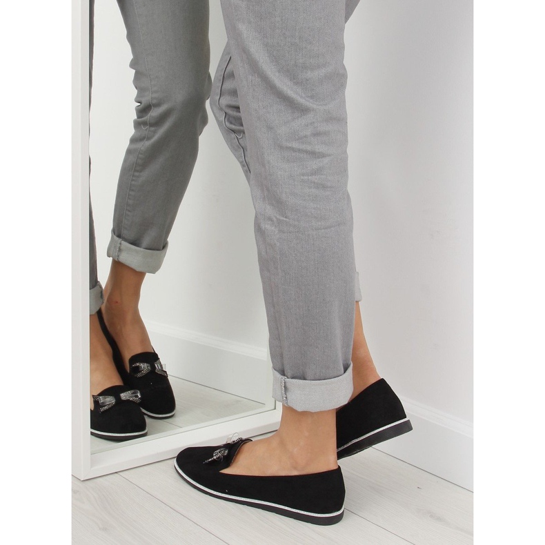 Mocassini da donna neri JN-182 neri nero 2