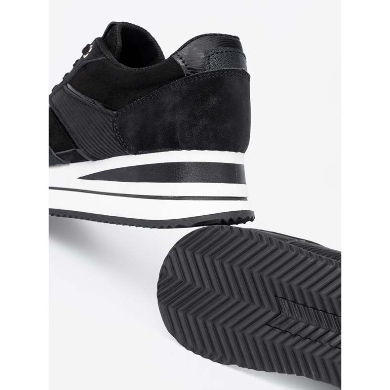 Shelvt Moderne sneaker nere con inserti lucenti nero 1