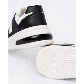 Shelvt Eleganti sneaker in bianco e nero con una suola spessa 2