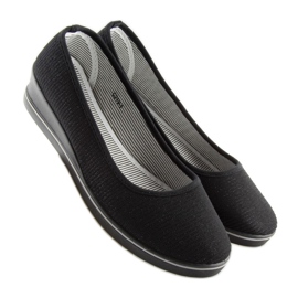 Ballerine nere con zeppa c21v nere nero 1