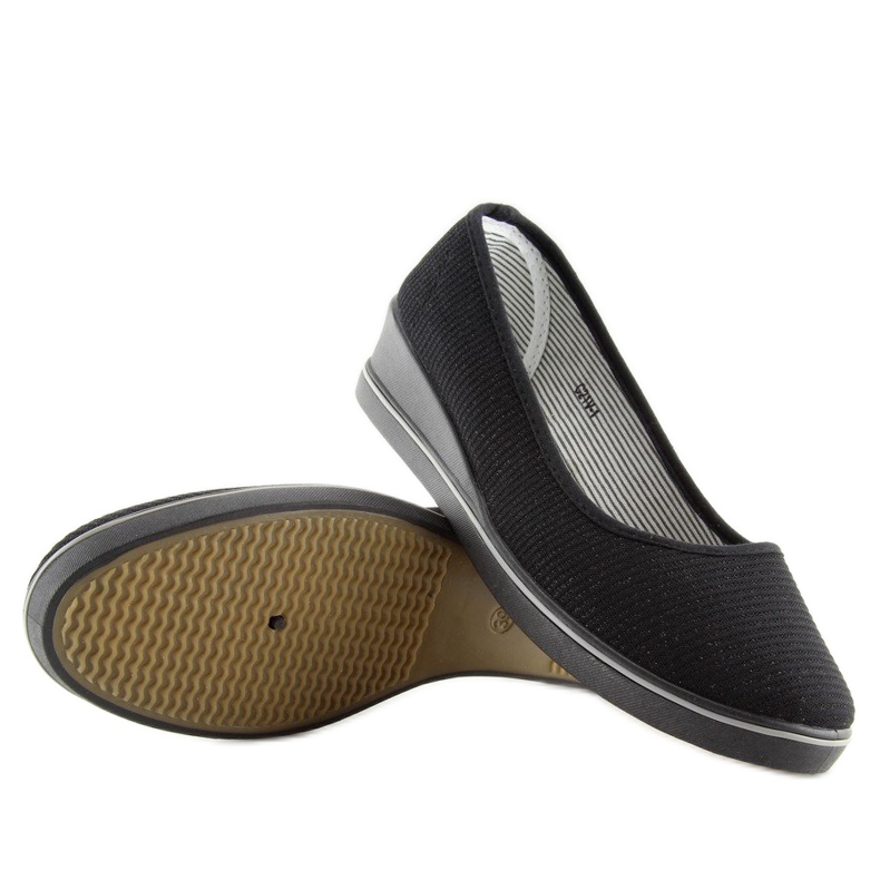 Ballerine nere con zeppa c21v nere nero 2