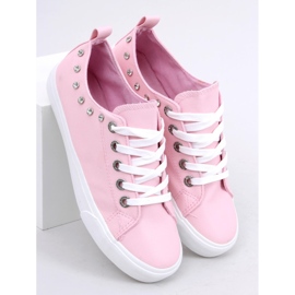 Sneakers con zirconi rosa BL122p Pink 1
