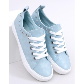 Blu BL122p Sneakers blu con zirconi 1