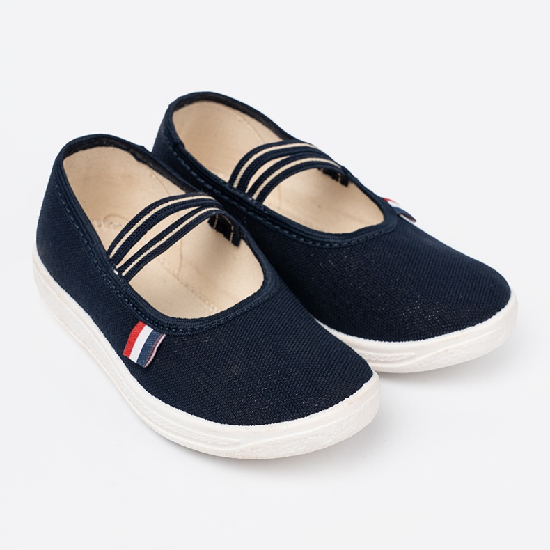 Shelvt Scarpe blu navy leggera con cinturino flessibile 1
