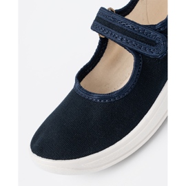 Shelvt Sneaker per bambini con velcro blu navy 1