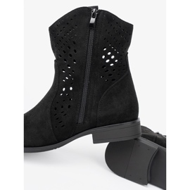 Seastar Stivali di lavoro open neri in stile cowboy nero 1