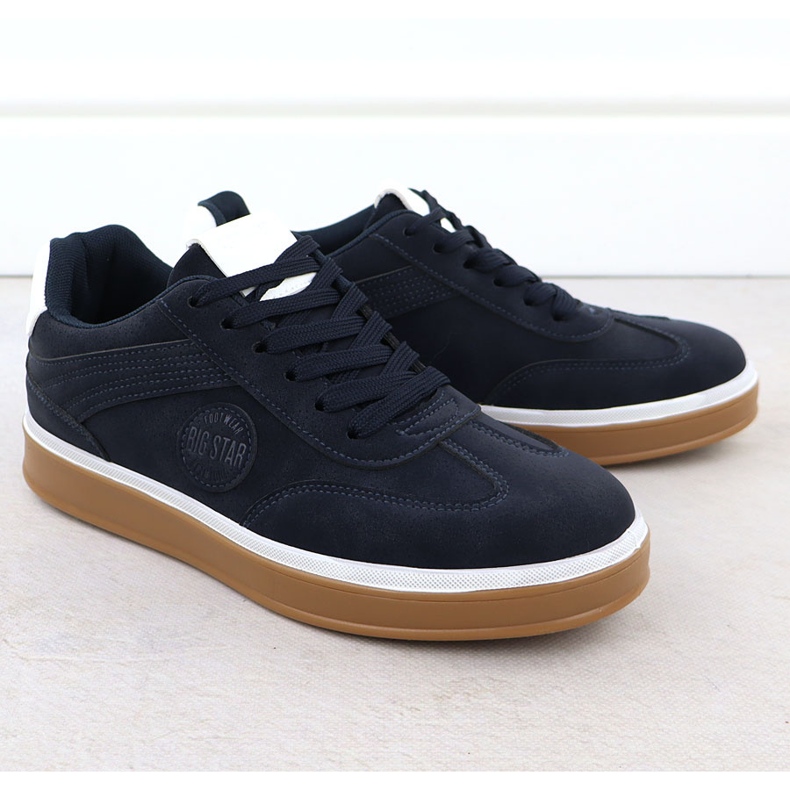 Scarpe sportive maschili blu blu navy big star SS174021 1