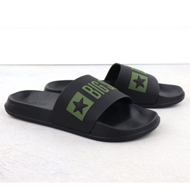 Black Big Star SS174359 Black Beach Slifors maschile nero 1