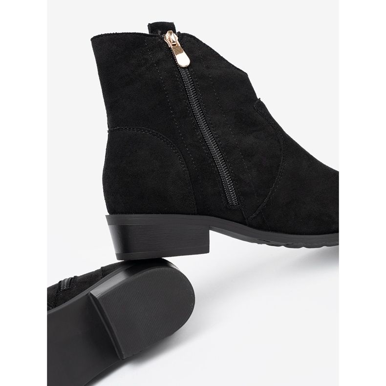 Seastar Stivali black stivali da cowboy in pelle scamosciata nero 1
