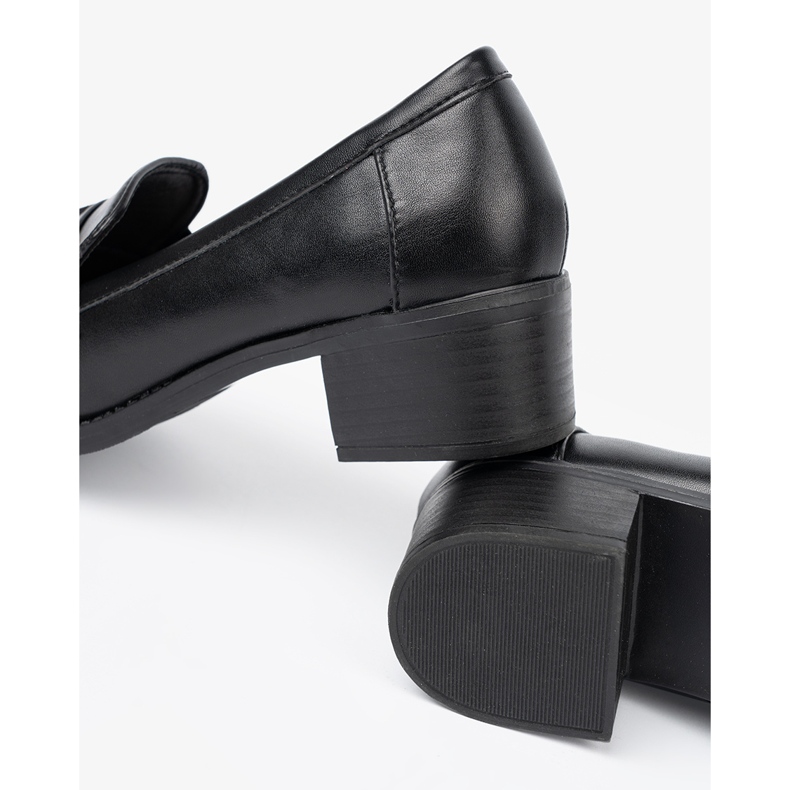 Shelvt Scarpe da donna nera con una fibbia elegante nero 1