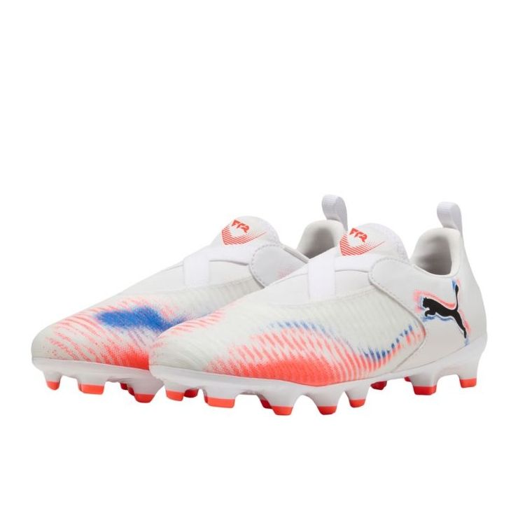 PUMA Future 8 Match LL FG/AG JR 108618 01 Scarpe da calcio bianca 1