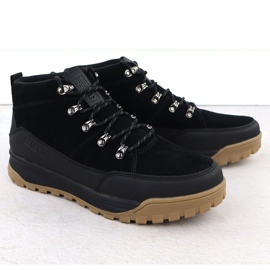 Stivali da trekking in pelle maschile, non isolata Black Big Star SS174265 1