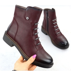 Jezzi Laghi bordeaux isolati da donna ASA252-5 rosso 1