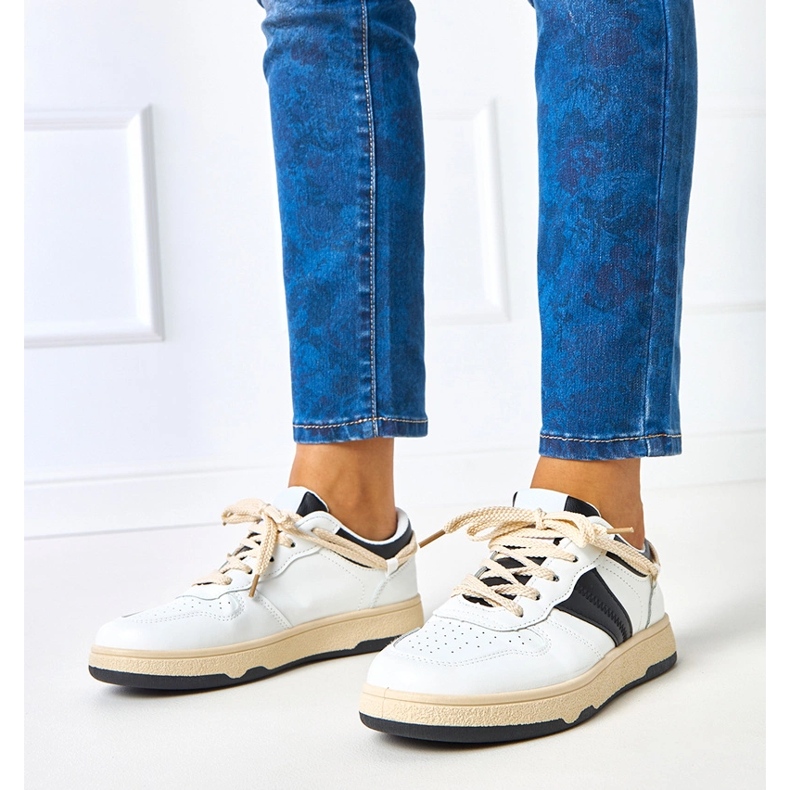 Sneaker Marcella da donna bianca e bianca bianco 1