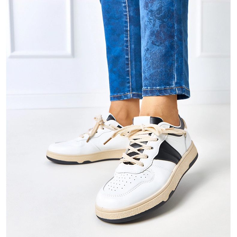 Sneaker Marcella da donna bianca e bianca bianco 2