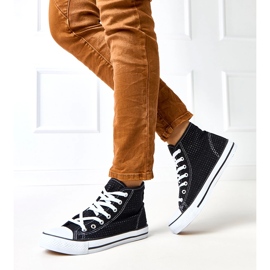 Sneaker Openwork Black High Taris Sneaker nero 1