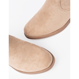 Shelvt Stivali beige con una tomaia increspata 1