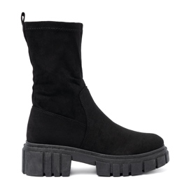 Stivaletti da donna Shelovet in camoscio nero 2