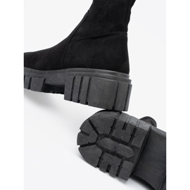 Stivaletti da donna Shelovet in camoscio nero 1