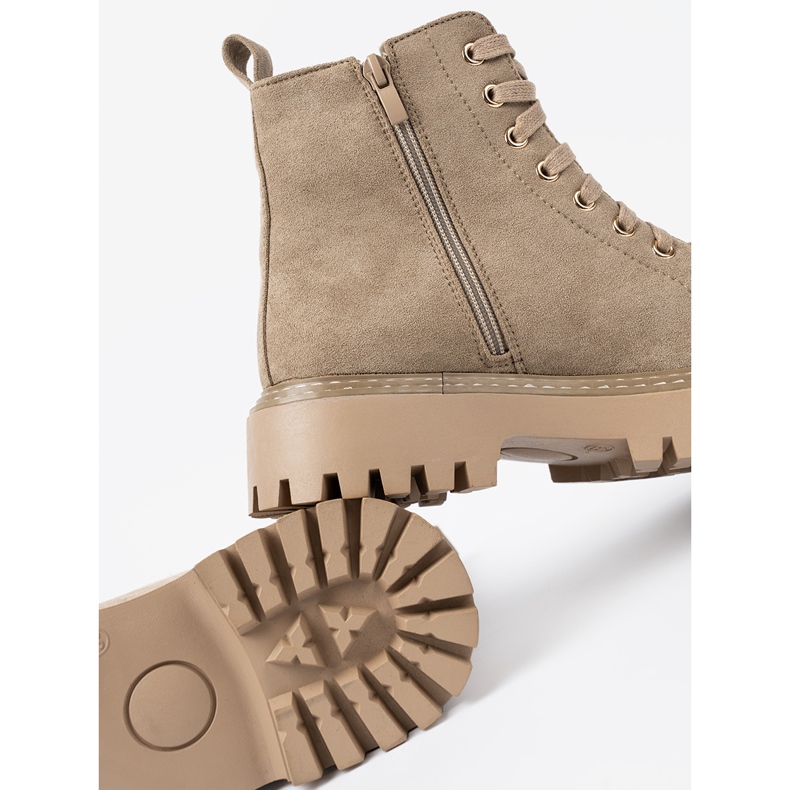 Shelvt Lavoratori beige con il cuore e una suola spessa 2