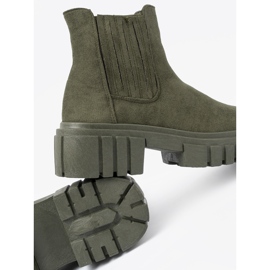 Shelvt Stivali verdi con inserti flessibili verde 1