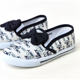 Sneaker per bambini bianchi con un arco missi bianca 1