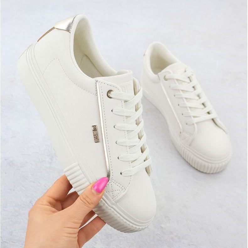 Big Star Ecoather Sneakers in SS274027 INT2164B bianca 1