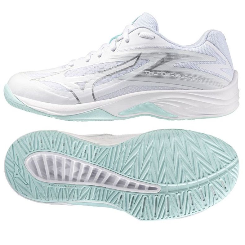 Scarpe lama Mizuno Thunder da V1GC237040 bianca 1