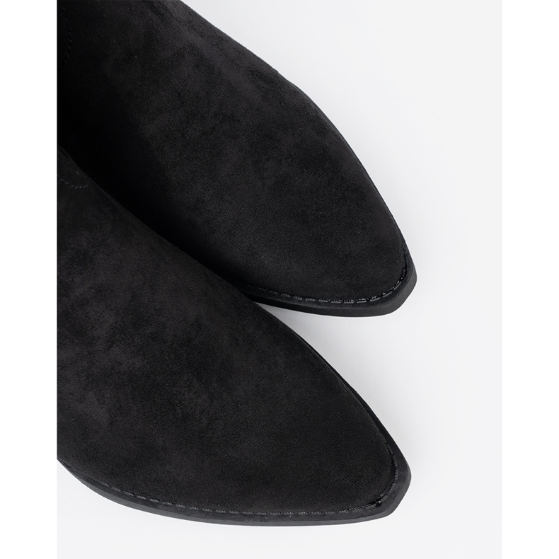 Shelvt Stivali da donna nera con un taglio classico nero 1