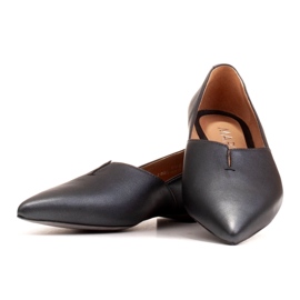 Marco Shoes Black Women's Ballerinas Marco 1285 con un taglio -out nero 5