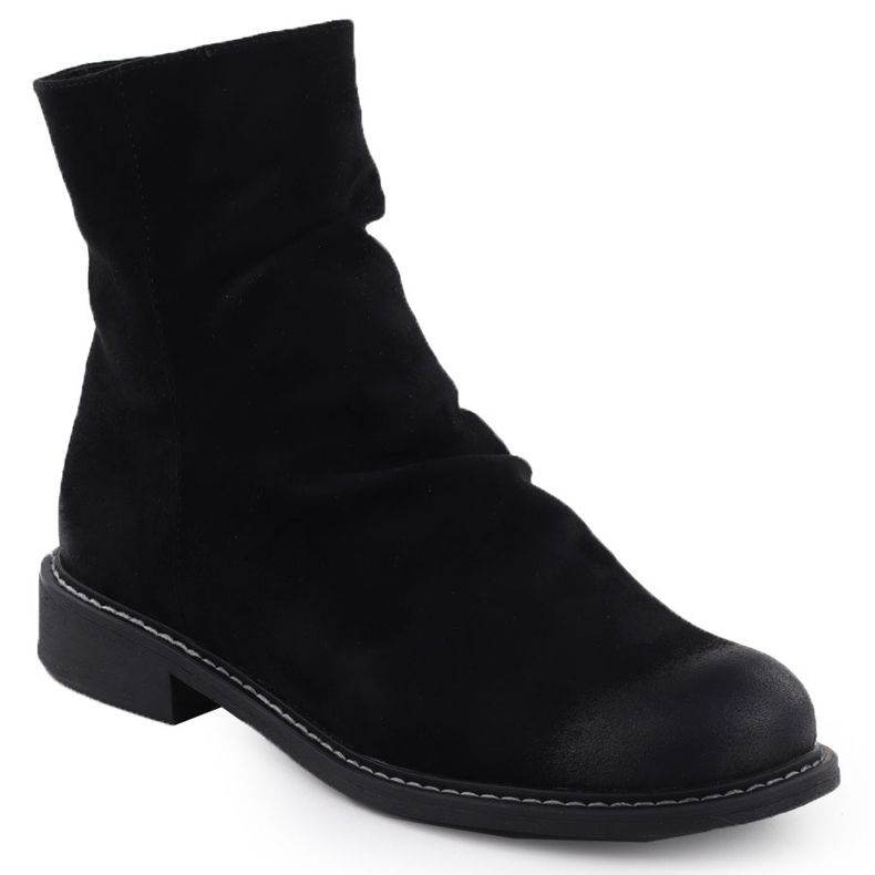 Stivali in pelle scamosciata femminile Black Potocki Z25-SZ12716 nero 1