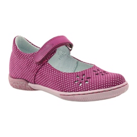 Ballerine da bambina fiori Ren But 3285 rosa bianco 1