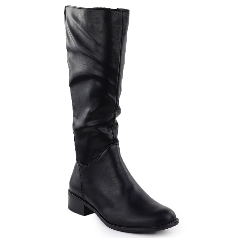 Stivali da donna in pelle nera jezzi asa198-19 1
