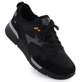 Scarpe sportive impermeabili nere Rieker U1403-01 1