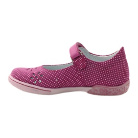 Ballerine da bambina fiori Ren But 3285 rosa bianco 2