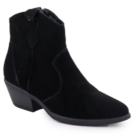 Stivali da donna in pelle nera Big Star SS274462 nero 1