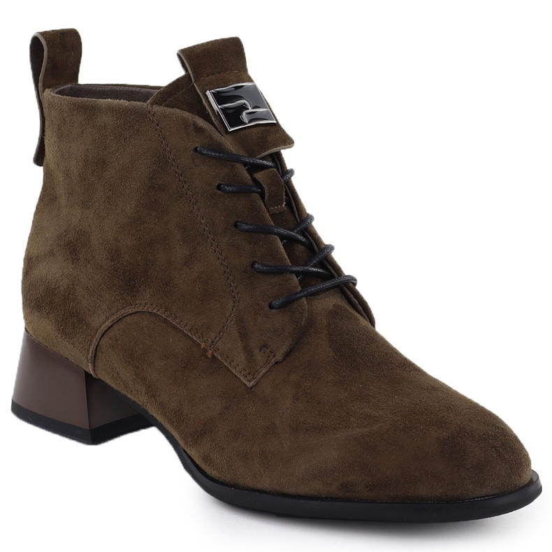Tacchi alti in pelle da donna marrone Vinceza 66805 1